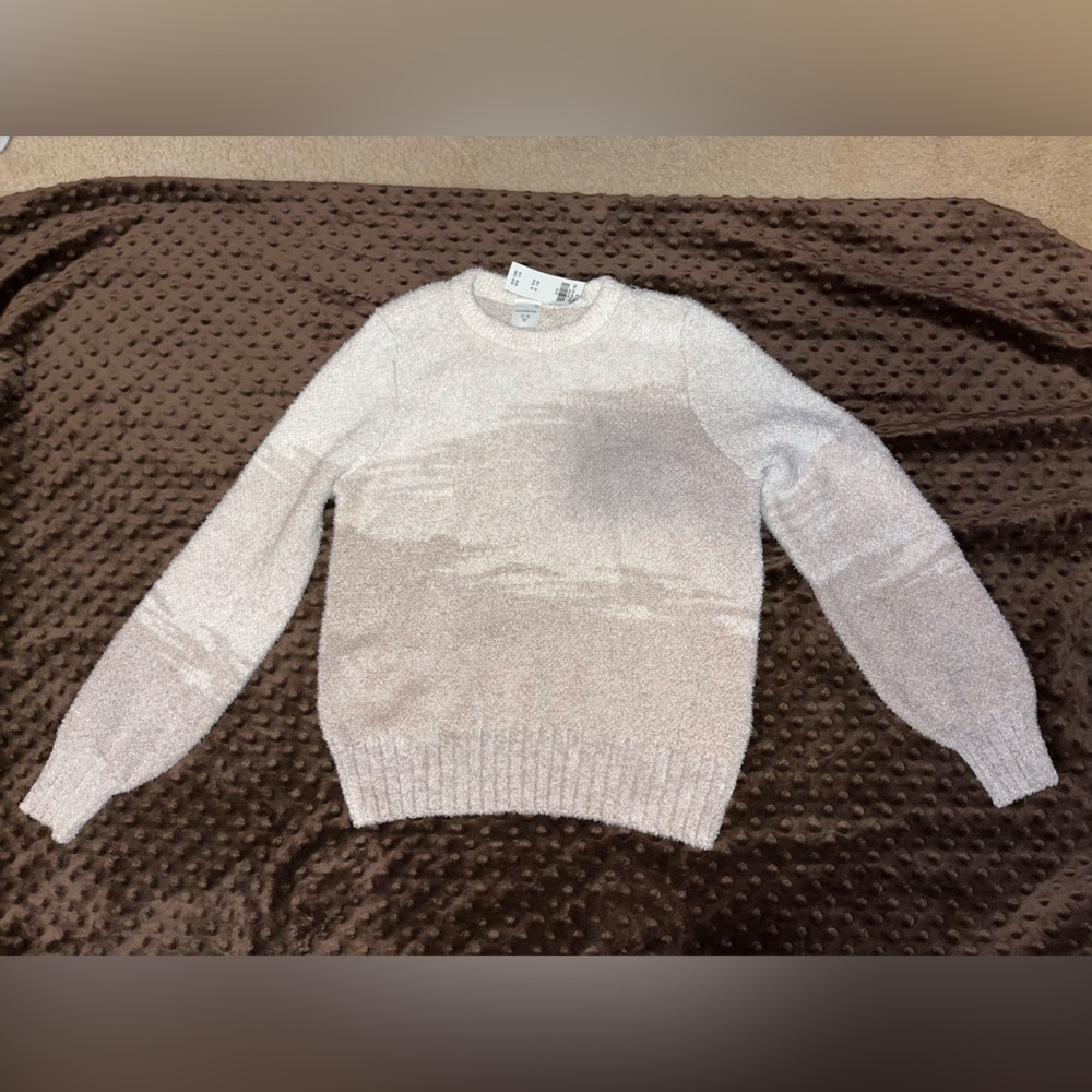Abercrombie Kids Cream Crewneck Sweater